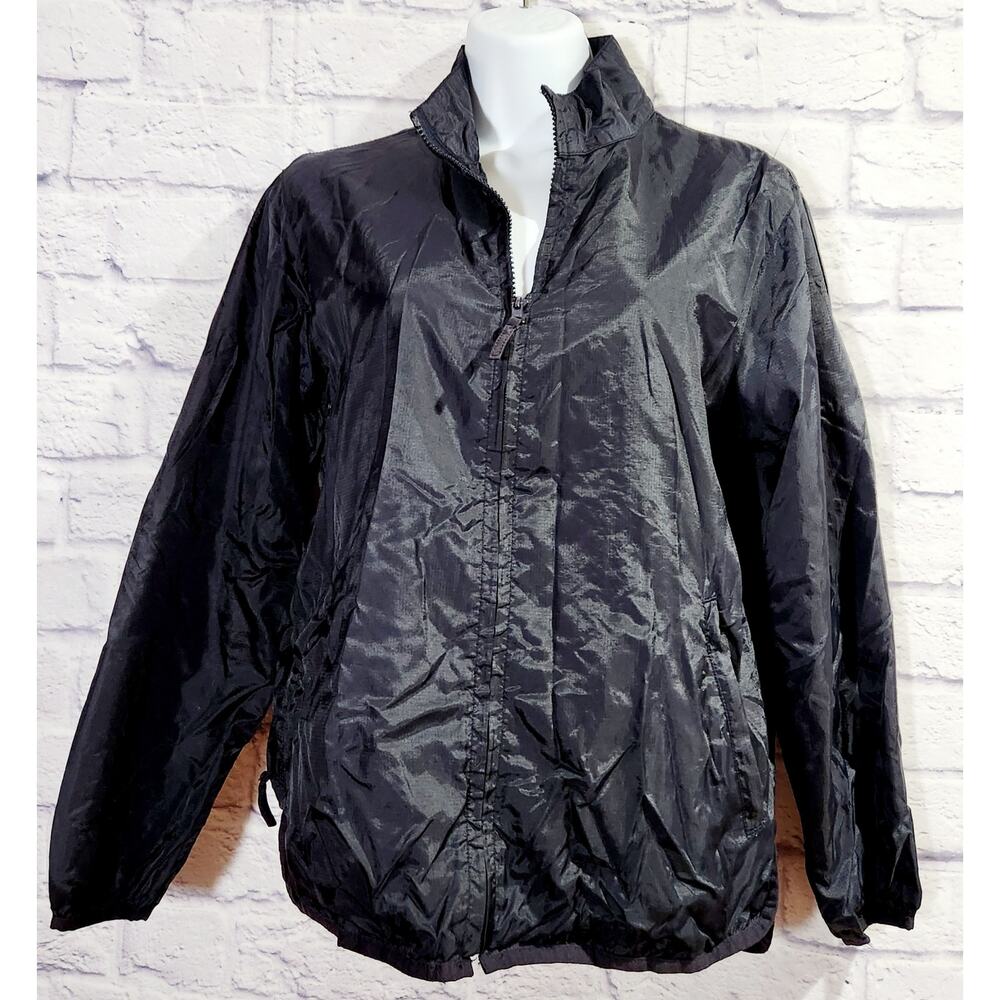 GAP Dark Blue Mesh Lined Full Zip Windbreaker XS Lightweight Pockets
